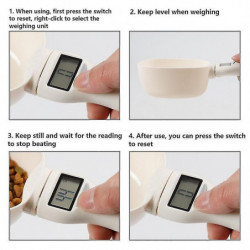 Pet Food Scale Outil de mesure électronique Bol d’alimentation Cuillère à mesurer Pet Food Scale Outil de mesure électronique Bol d’alimentation Cuillère à mesurer