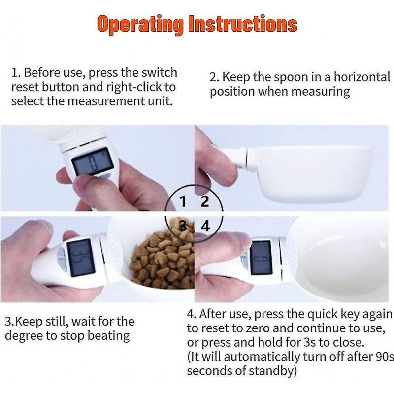 Food Measuring Scoop Portable Electronic Pet Cat Dog Food Measuring Tool Portable Electronic Weighing Spoon [...]