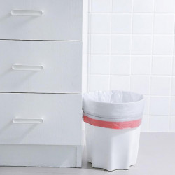 5PCS Drawstring Trash Bags Colorful Garbage Bag Durable Strong Rubbish Bags Leak Proof Dustbin Waste