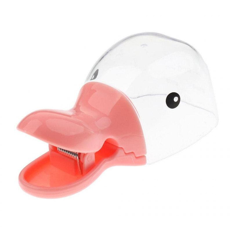 2 In 1 Pet Food , Dog, Cat, Rabbit Food Teats Bag Clip Duck Style Pink