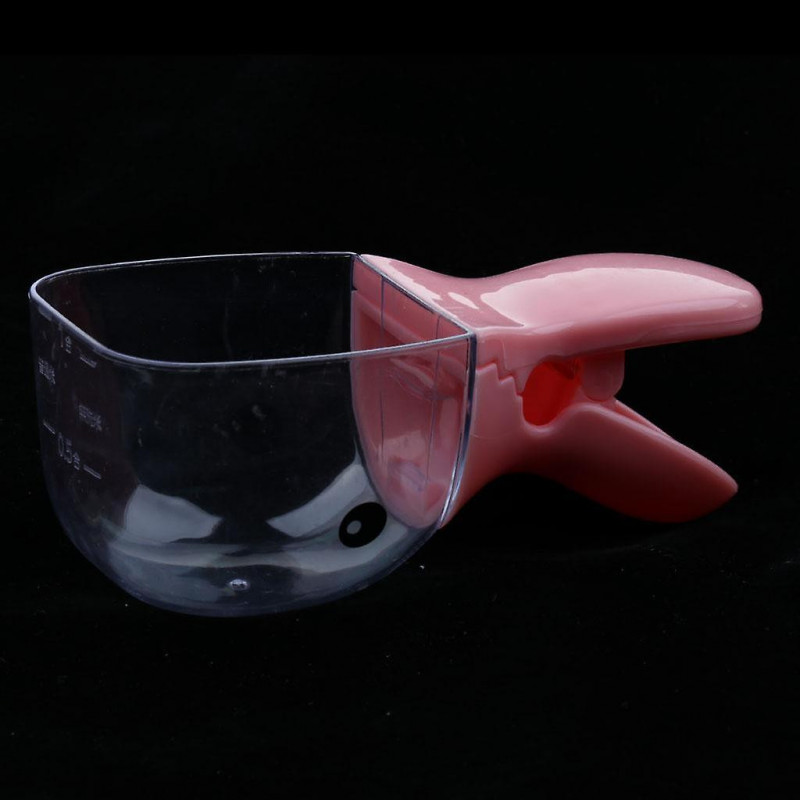 2 In 1 Pet Food , Dog, Cat, Rabbit Food Teats Bag Clip Duck Style Pink