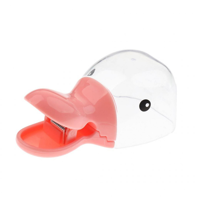 2 In 1 Pet Food , Dog, Cat, Rabbit Food Teats Bag Clip Duck Style Pink