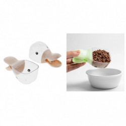 2pcs Pet Food With Clip Cute Cartoon Duck Shape For Dog Cat 2pcs Pet Food With Clip Cute Cartoon Duck Shape For Dog Cat