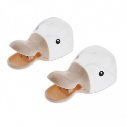 2pcs Pet Food With Clip Cute Cartoon Duck Shape For Dog Cat 2pcs Pet Food With Clip Cute Cartoon Duck Shape For Dog Cat
