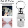 Noël Anti-perdu Pet Id Tag Barrel, 6 Pcs Acier inoxydable Pet Dog Cat Puppy