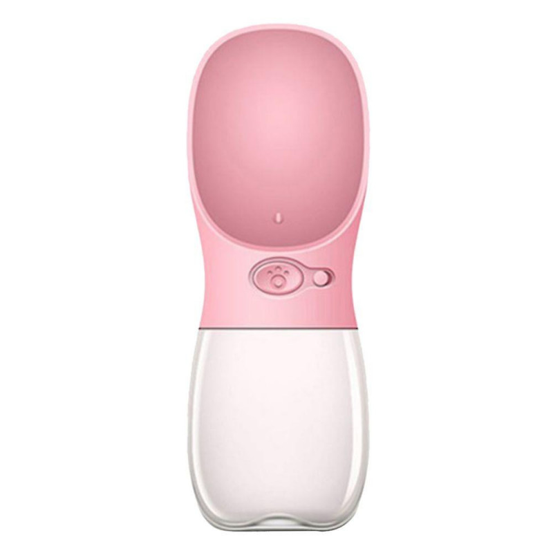 Portable Pet Cups Drinking Dog Cat Safe Feeding For Cat Dogs 550ml Pink