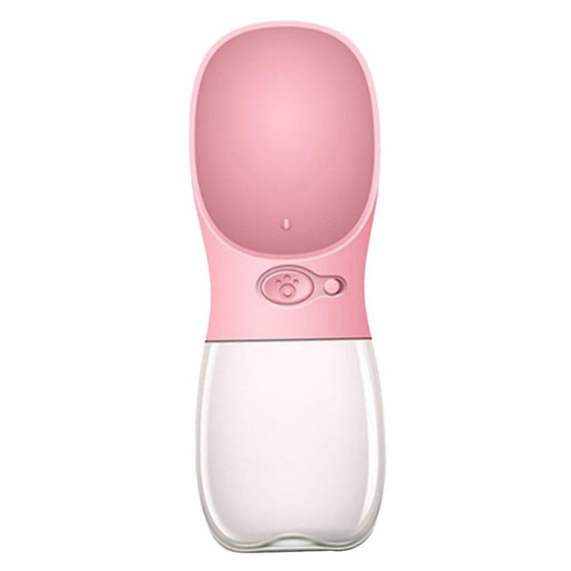 Portable Pet Cups Drinking Dog Cat Safe Feeding For Cat Dogs 550ml Pink