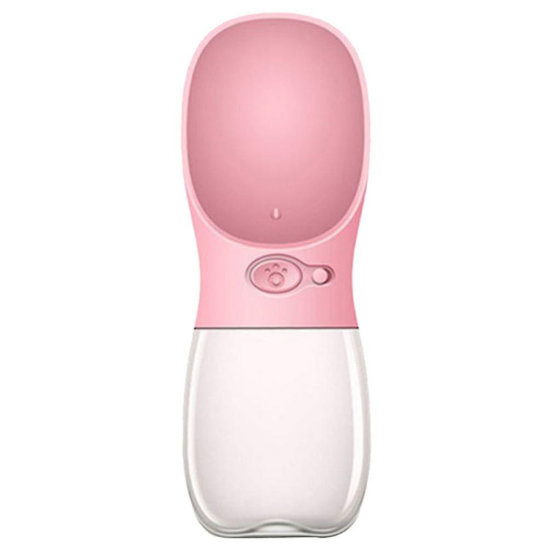 Portable Pet Cups Drinking Dog Cat Safe Feeding For Cat Dogs 550ml Pink