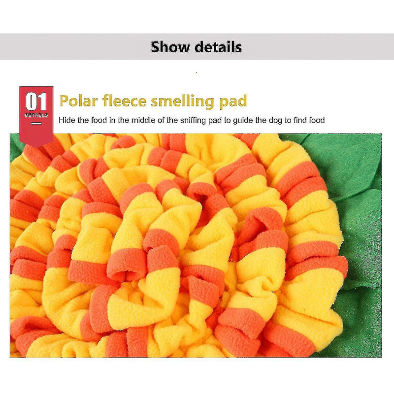 Multi Function Pet Sniffing Mat Polar Fleece Cushion Slow Eating Feeding Pad Anti