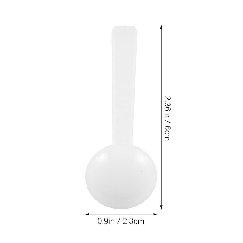 100 Pcs Plastic Spoon Labs Liquid Spoon Medicine Spoon Plastic Smidgen Spoon Mini Shovel Scoop