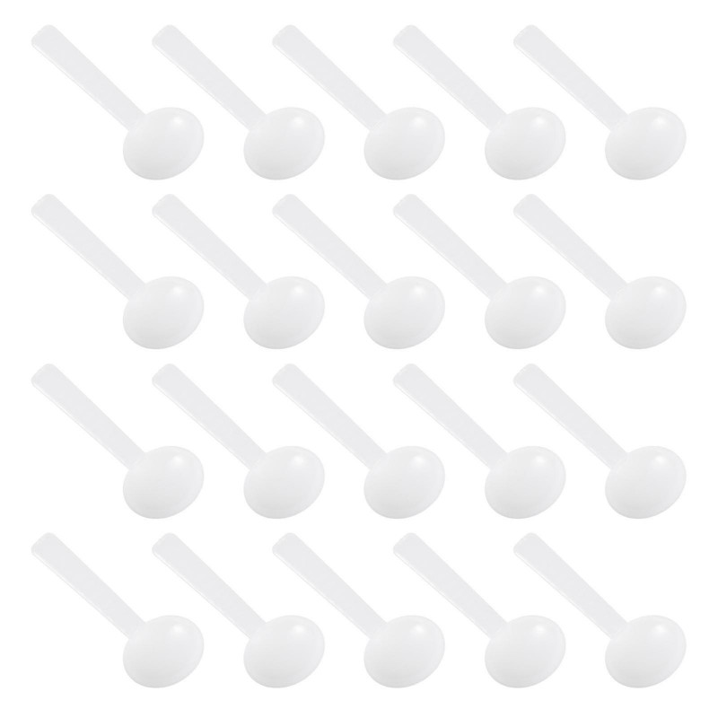 100 Pcs Plastic Spoon Labs Liquid Spoon Medicine Spoon Plastic Smidgen Spoon Mini Shovel Scoop