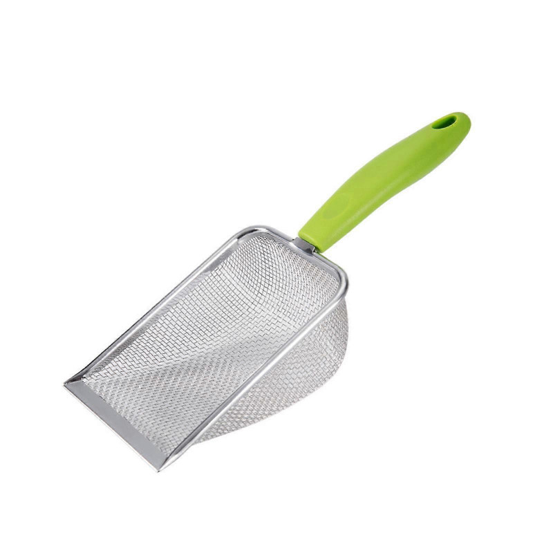 Stainless Steel Cats Litter Spade Pet Climbing Shovel for Puppy Pets Supplies 8 mesh