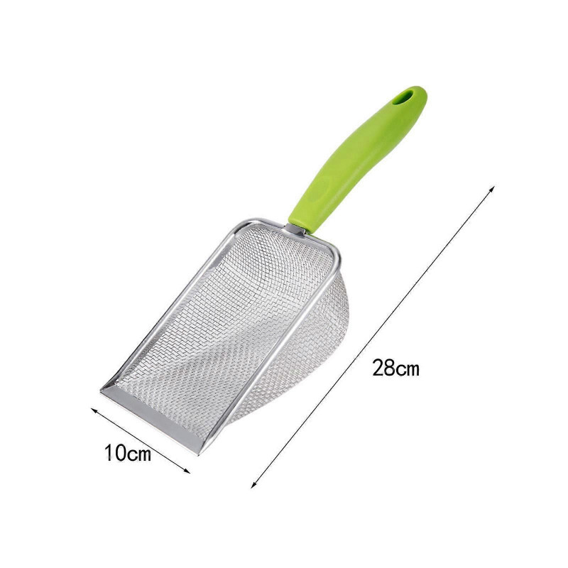 Stainless Steel Cats Litter Spade Pet Climbing Shovel for Puppy Pets Supplies 8 mesh