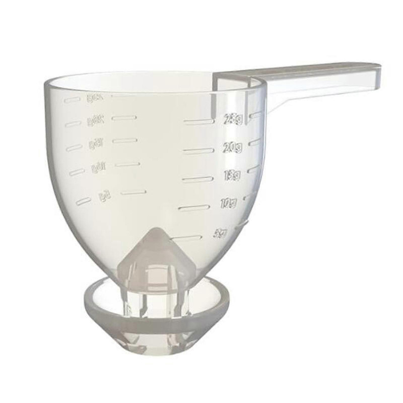 Measuring Scoop Funnel Professional Multifunctional Spice Bottle Scoop white