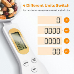 Digital Spoon Scale 500g/0.1g - Stainless Steel Food Measuring Scale, Small Baking Scale With Lcd Display Digital Spoon Scale 500g/0.1g - Stainless Steel Food Measuring Scale, Small Baking Scale With Lcd Display