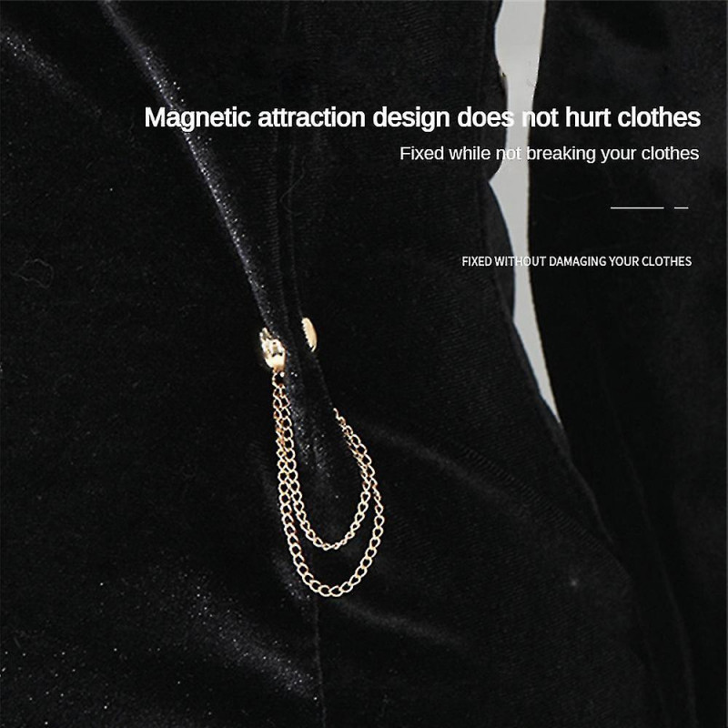 Multi-Function Magnetic Clothing Clips, Multi-Purpose Magnetic Pinless Brooch