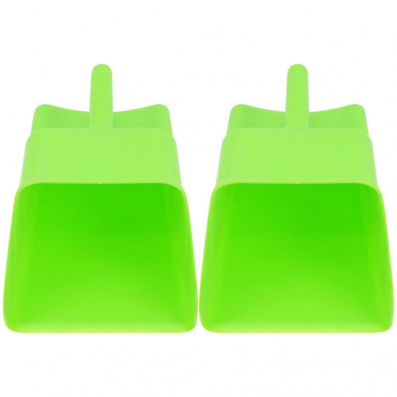 2Pcs Plastic Feeding Shovel Garden Large Shovel Multi-function Poultry Food Shovel for Farm Feeding