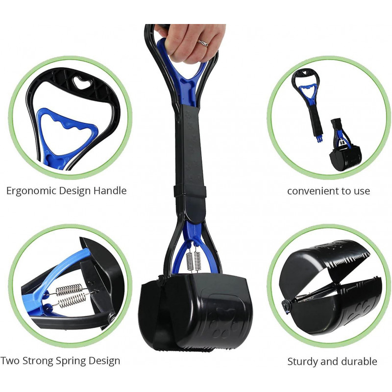 45cm Dog Shit Shovel Portable Shit Shovel With Long Handle Dog And Cat Pet Dirt Pickup Picks Up Lawn Outdoor Grass