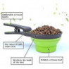 3-in-1 Multi-purpose Pet Food Scoop ,collapsible Silicone,pet Travel Bowl