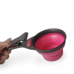 Cuillère pliante multifonctionnelle en silicone pour chien (couleur: l) Cuillère pliante multifonctionnelle en silicone pour chien (couleur: l)
