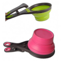 Cuillère pliante multifonctionnelle en silicone pour chien (couleur: l) Cuillère pliante multifonctionnelle en silicone pour chien (couleur: l)