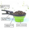 3-in-1 Collapsible Silicone Measuring Cup and Clip for Pet Food