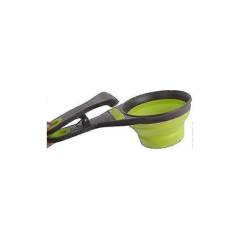 3-in-1 Collapsible Silicone Measuring Cup and Clip for Pet Food