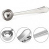 2pcs Coffee Scoop With Coffee Sealer Bag Clip(silver