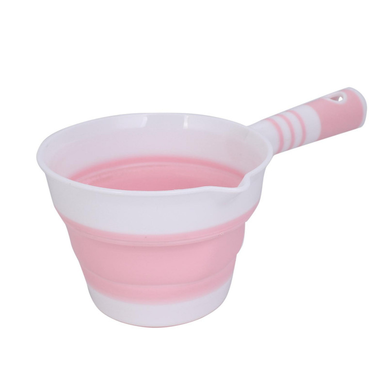 2 Pack Foldable Water Ladle, Collapsible Water Scoop Dipper, Folding Bath Spoon Ladle, Space Saving