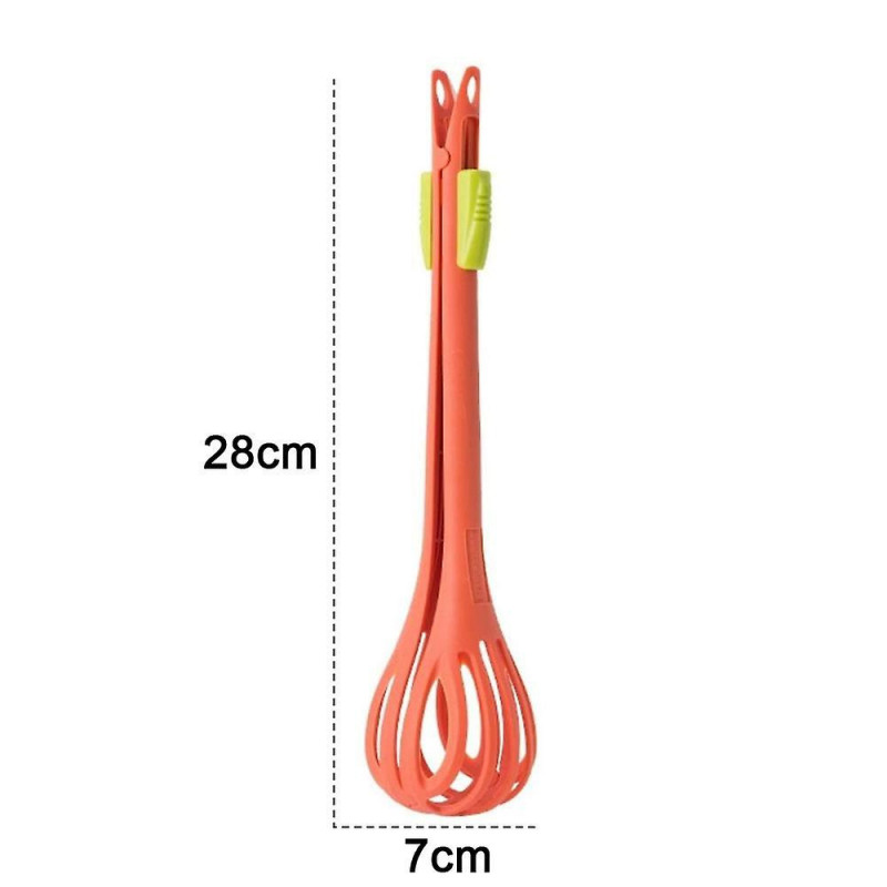 Multipurpose Nylon Egg Beater Dual Purpose Food Clip Manual Mixer