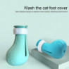 4Pcs Cat Claw Cover Soft Anti-Scratch Silicone Pet Cat Kitten Bath Paw Cover Boot Pet Supplies