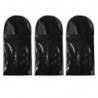 3pcs Dustproof Hair Extensions Wig Storage Bag Holder Case Protect Black