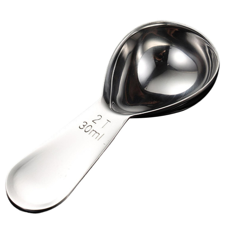 ZHOUBA Measuring Spoon Lustrous Food Grade Ergonomic Easy Clean Measuring Teaspoon Kitchen Supplies