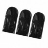 3pcs Dustproof Hair Extensions Wig Storage Bag Holder Case Protect Black