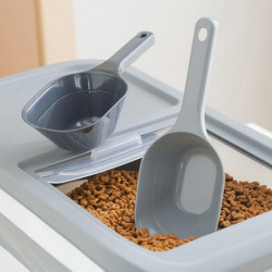 Dog Food Spoon Flat Bottom Design Large Opening with Hanging Hole Pet Dog Cat Food Serving Shovel Dog Food Spoon Flat Bottom Design Large Opening with Hanging Hole Pet Dog Cat Food Serving Shovel