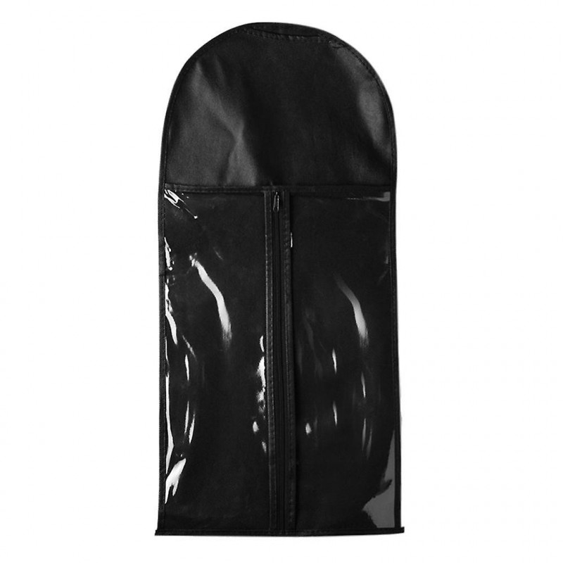 3pcs Dustproof Hair Extensions Wig Storage Bag Holder Case Protect Black
