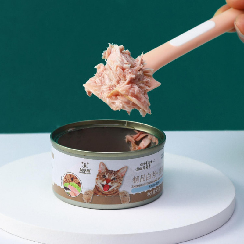 Pet Canned Spoon Long Handle Pet Tableware Cat Food Spatula Pet Wet Food Mixing Spoon Pet Supplies