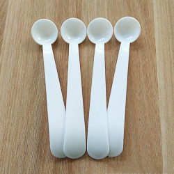 ZHOUBA 10Pcs Mini Portable Plastic 2g Medicine Powder Salt Precise Measuring Spoons ZHOUBA 10Pcs Mini Portable Plastic 2g Medicine Powder Salt Precise Measuring Spoons