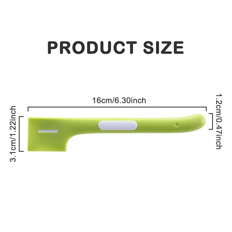 4pcs Multifunctional Wet Pet Food Can Spoon Healthy Long Handle For Dogs Feeding