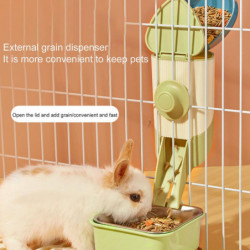 1 Set Rabbit Food Feeder Convenient Large Capacity Small Pet Food Feeding Dispenser Small Animals Su 1 Set Rabbit Food Feeder Convenient Large Capacity Small Pet Food Feeding Dispenser Small Animals Su