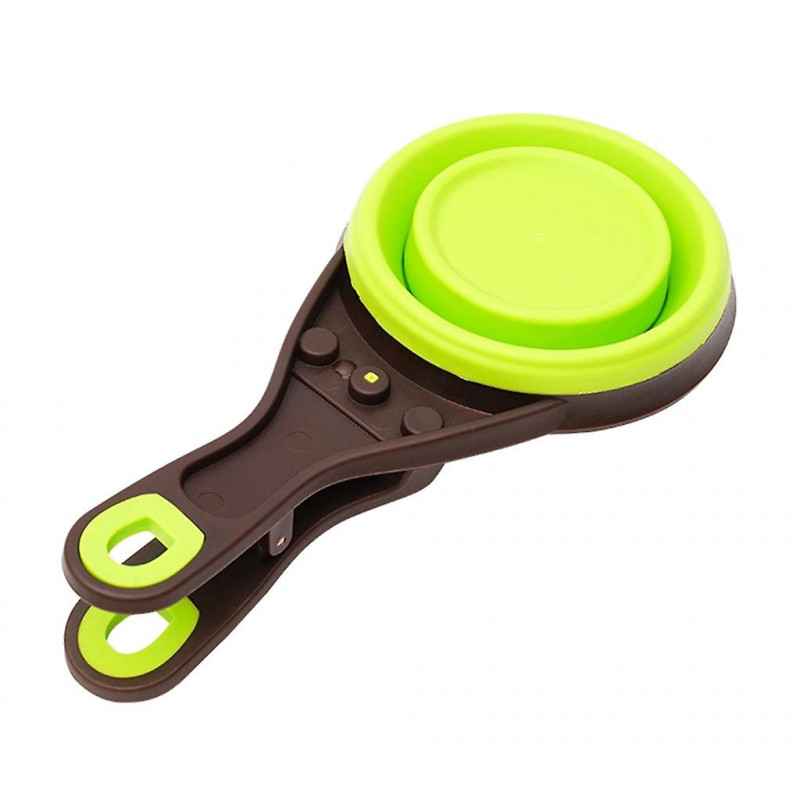 Pet Collapsible Scoop Silicone Cup 1/4, 1/2, 1 Cup Kids Measuring Cups