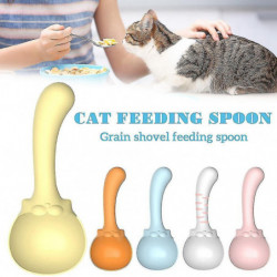 Practical Cat Food Spoon Dual Function Pet Food Spoon For Indoors Practical Cat Food Spoon Dual Function Pet Food Spoon For Indoors