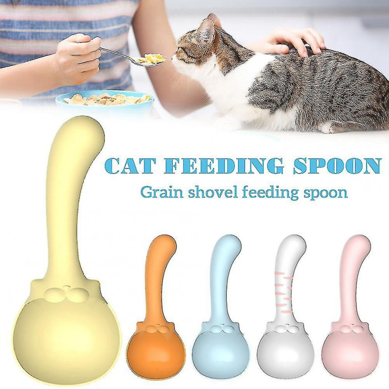 Practical Cat Food Spoon Dual Function Pet Food Spoon For Indoors