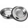 2pcs Stainless Steel Pet Cat Bowl Kitten Puppy With Painted Dish