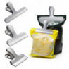 2024 Sealing Clip Portable Stainless Steel Food Sealing Clip Clip Powder Food Packaging Bag