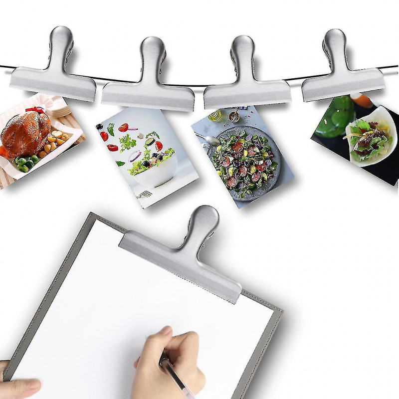 2024 Sealing Clip Portable Stainless Steel Food Sealing Clip Clip Powder Food Packaging Bag