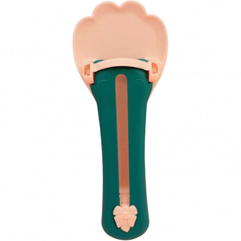 Lovely Paw-Shape Cat Feeder Squeeze Spoon Detachable Pet Feeding Feeder for All Cat Kittens