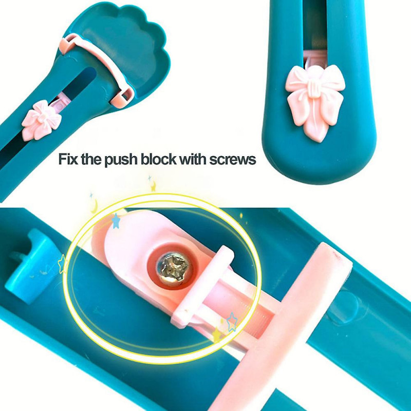 Lovely Paw-Shape Cat Feeder Squeeze Spoon Detachable Pet Feeding Feeder for All Cat Kittens