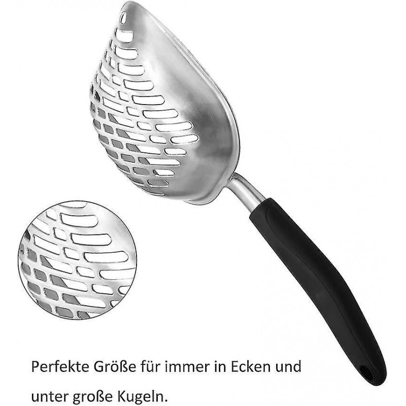 Cat Litter Scoop Shovel, Litter Scoop For Dog & Cat, Comfortable Rubber Grip Cat Litter Tray Scoop