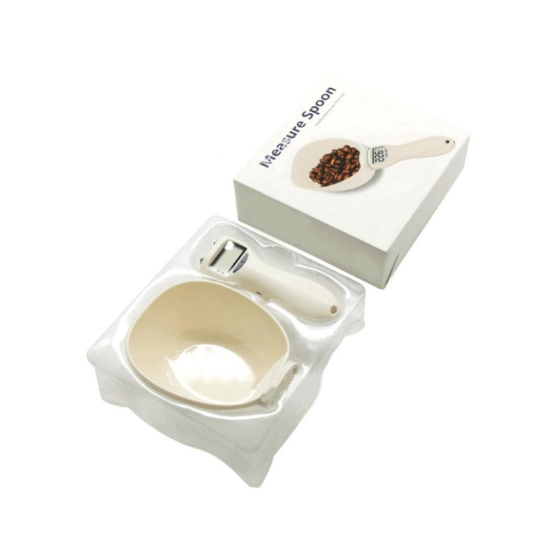 Pet Food Scale Electronic Measuring Tool Dog Feeding Bowl Measuring Spoon Kitchen Scale Digital Display Weighing Spoon